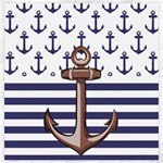 Anchor Background Design Canvas 20  x 20 