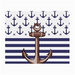 Anchor Background Design Small Glasses Cloth (2 Sides)