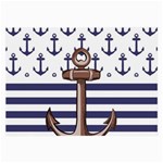 Anchor Background Design Large Glasses Cloth (2 Sides)