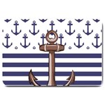 Anchor Background Design Large Doormat