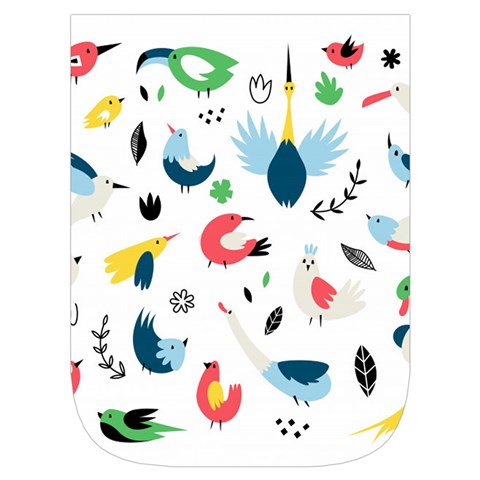 Vector Set Isolates With Cute Birds Scandinavian Style Waist Pouch (Small) from ArtsNow.com Front Pocket