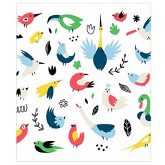 Vector Set Isolates With Cute Birds Scandinavian Style Waist Pouch (Small) from ArtsNow.com Back Strap