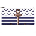 Anchor Background Design Pencil Case