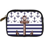 Anchor Background Design Digital Camera Leather Case