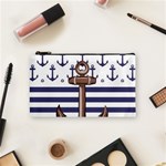 Anchor Background Design Cosmetic Bag (Small)