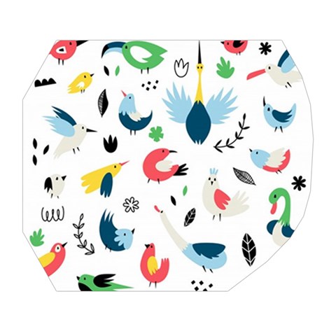 Vector Set Isolates With Cute Birds Scandinavian Style Belt Pouch Bag (Large) from ArtsNow.com Tape