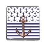 Anchor Background Design Memory Card Reader (Square 5 Slot)