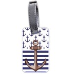 Anchor Background Design Luggage Tag (two sides)