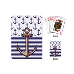 Anchor Background Design Playing Cards Single Design (Mini)