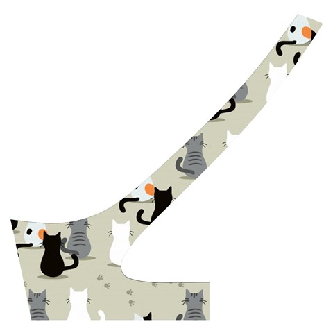 Cute Cat Seamless Pattern Cross Back Hipster Bikini Set from ArtsNow.com Back Left