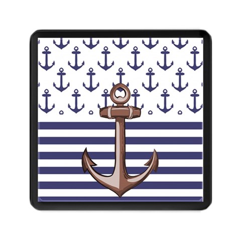 Anchor Background Design Memory Card Reader (Square) from ArtsNow.com Front