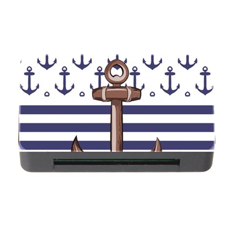 Anchor Background Design Memory Card Reader with CF from ArtsNow.com Front