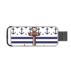 Anchor Background Design Portable USB Flash (Two Sides) from ArtsNow.com Back