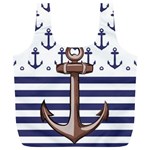 Anchor Background Design Full Print Recycle Bag (XL)