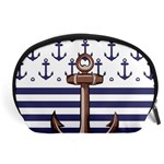 Anchor Background Design Accessory Pouch (Large)