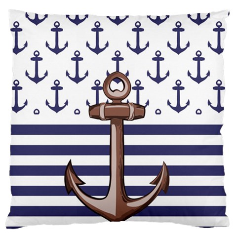 Anchor Background Design Standard Premium Plush Fleece Cushion Case (Two Sides) from ArtsNow.com Front