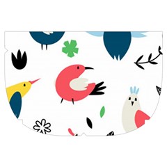 Vector Set Isolates With Cute Birds Scandinavian Style Make Up Case (Small) from ArtsNow.com Side Left