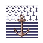 Anchor Background Design Square Satin Scarf (30  x 30 )