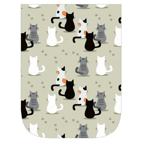 Cute Cat Seamless Pattern Waist Pouch (Small) from ArtsNow.com Front Pocket