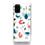 Vector Set Isolates With Cute Birds Scandinavian Style Samsung Galaxy S20Plus 6.7 Inch TPU UV Case