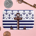 Anchor Background Design Large Coin Purse