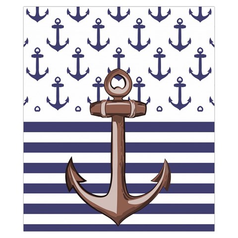 Anchor Background Design Drawstring Pouch (XS) from ArtsNow.com Front