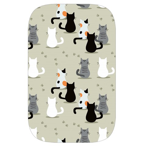 Cute Cat Seamless Pattern Waist Pouch (Large) from ArtsNow.com Back