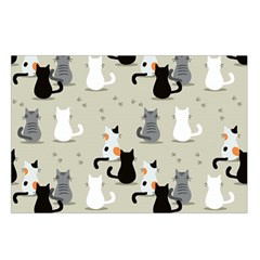 Cute Cat Seamless Pattern Waist Pouch (Large) from ArtsNow.com Loop