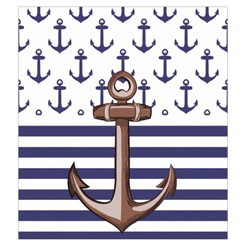Anchor Background Design Drawstring Pouch (2XL) from ArtsNow.com Front