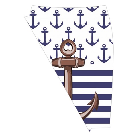 Anchor Background Design Midi Wrap Pencil Skirt from ArtsNow.com Front Left