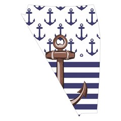 Anchor Background Design Midi Wrap Pencil Skirt from ArtsNow.com Front Left