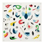 Vector Set Isolates With Cute Birds Scandinavian Style Banner and Sign 3  x 3 