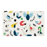 Vector Set Isolates With Cute Birds Scandinavian Style Banner and Sign 5  x 3 