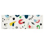 Vector Set Isolates With Cute Birds Scandinavian Style Banner and Sign 6  x 2 