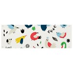Vector Set Isolates With Cute Birds Scandinavian Style Banner and Sign 9  x 3 