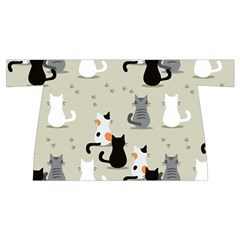 Cute Cat Seamless Pattern Wristlet Pouch Bag (Small) from ArtsNow.com Back