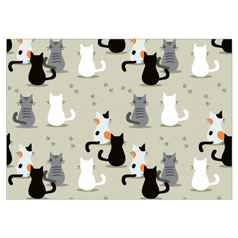 Cute Cat Seamless Pattern Wristlet Pouch Bag (Small) from ArtsNow.com Belt Loop