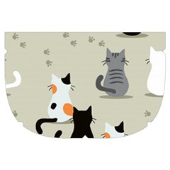 Cute Cat Seamless Pattern Make Up Case (Small) from ArtsNow.com Side Right