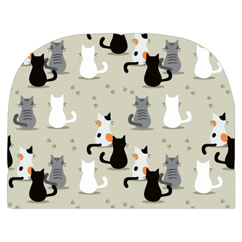 Cute Cat Seamless Pattern Make Up Case (Medium) from ArtsNow.com Back