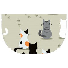 Cute Cat Seamless Pattern Make Up Case (Medium) from ArtsNow.com Side Right