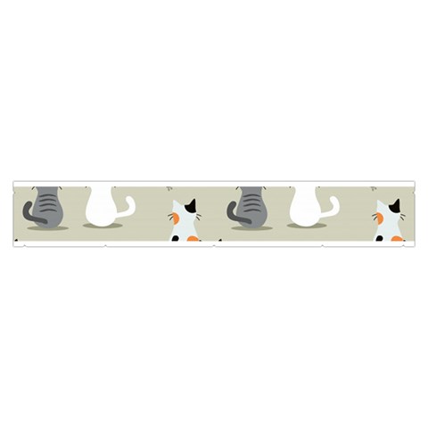 Cute Cat Seamless Pattern Make Up Case (Medium) from ArtsNow.com Zipper Front