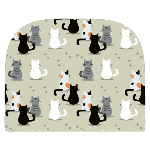 Cute Cat Seamless Pattern Make Up Case (Large) from ArtsNow.com Front