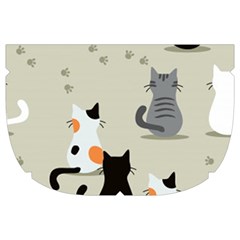 Cute Cat Seamless Pattern Make Up Case (Large) from ArtsNow.com Side Right