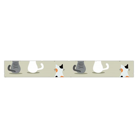 Cute Cat Seamless Pattern Make Up Case (Large) from ArtsNow.com Zipper Front