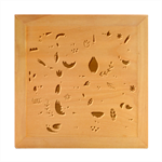 Vector Set Isolates With Cute Birds Scandinavian Style Wood Photo Frame Cube