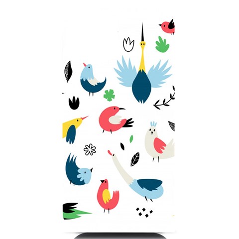 Vector Set Isolates With Cute Birds Scandinavian Style iPhone 14 Black UV Print Case from ArtsNow.com Front