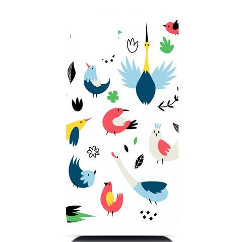 Vector Set Isolates With Cute Birds Scandinavian Style iPhone 14 Plus Black UV Print Case from ArtsNow.com Front
