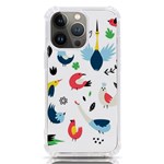 Vector Set Isolates With Cute Birds Scandinavian Style iPhone 13 Pro TPU UV Print Case