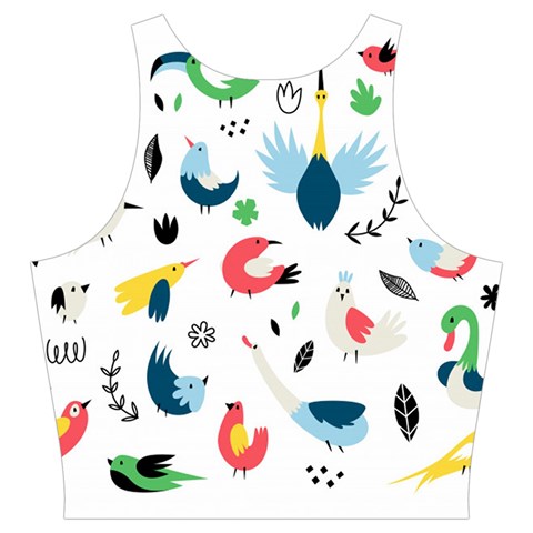 Vector Set Isolates With Cute Birds Scandinavian Style Cut Out Top from ArtsNow.com Back