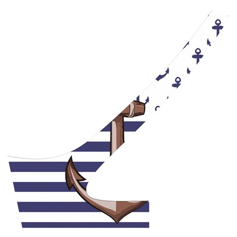 Anchor Background Design Cross Back Hipster Bikini Set from ArtsNow.com Back Left